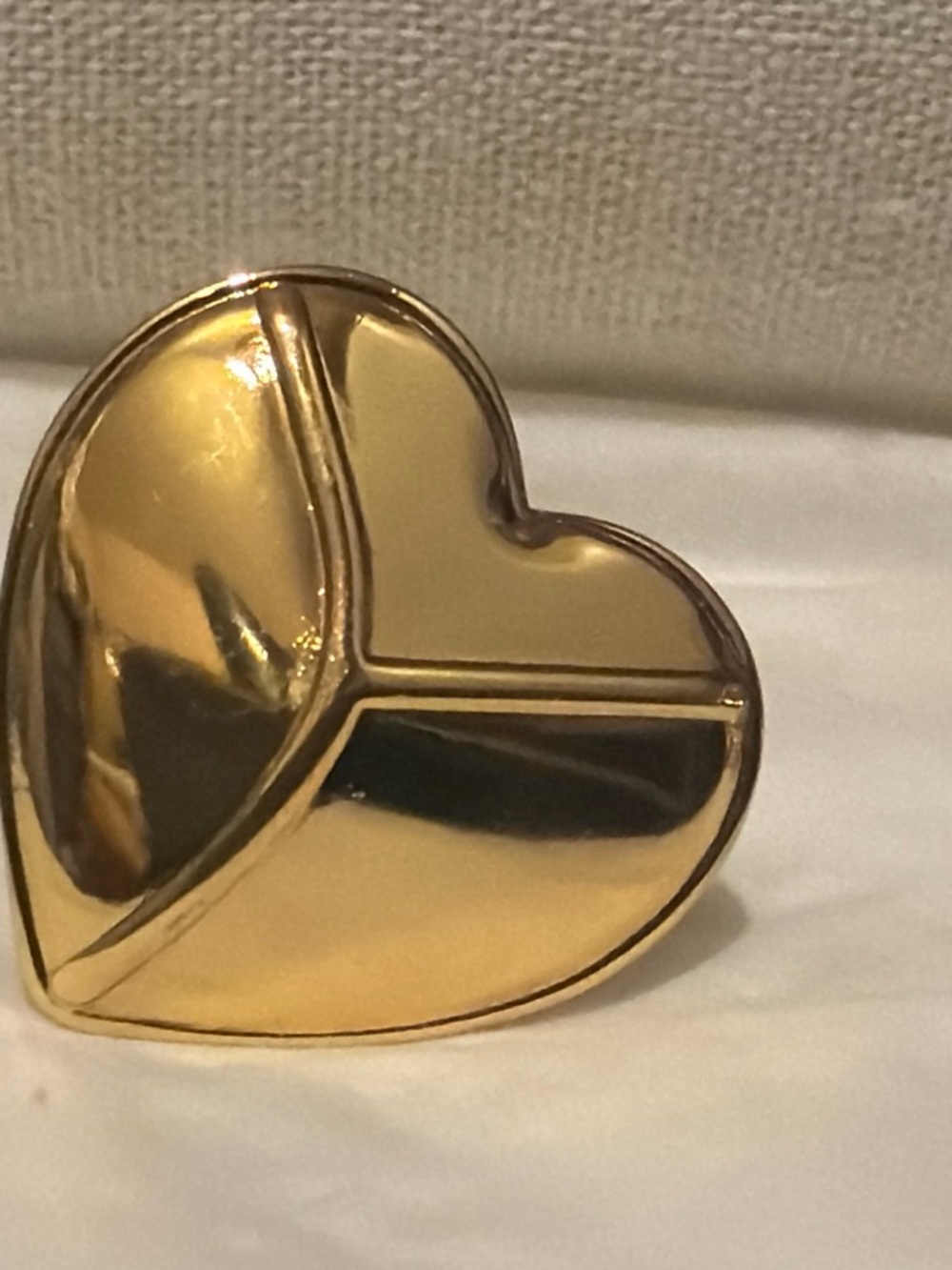 Gold Heart Statement Ring - Women Accessories